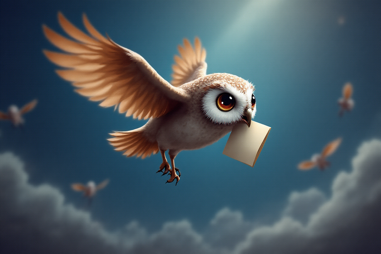 Bagoly hozza a levelet